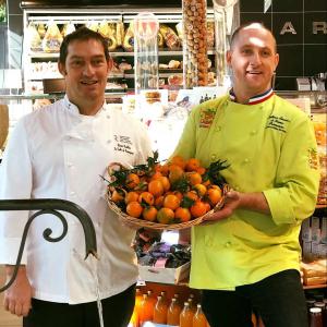 xavier castillan Président des Maîtres Restaurateur de l'isère et maxime lafrensechina MOF primeurs